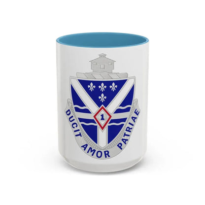 131st Infantry Regiment (U.S. Army) Accent Coffee Mug 15oz Light Blue - Go Mug Yourself