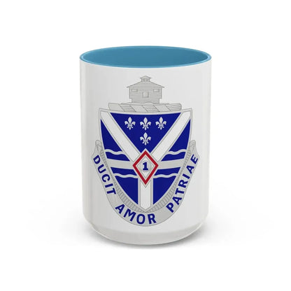 131st Infantry Regiment (U.S. Army) Accent Coffee Mug 15oz Light Blue - Go Mug Yourself