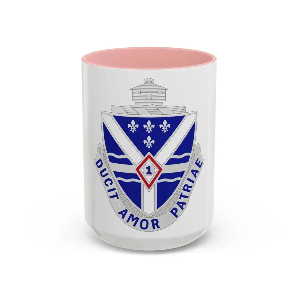 131st Infantry Regiment (U.S. Army) Accent Coffee Mug 15oz Pink - Go Mug Yourself