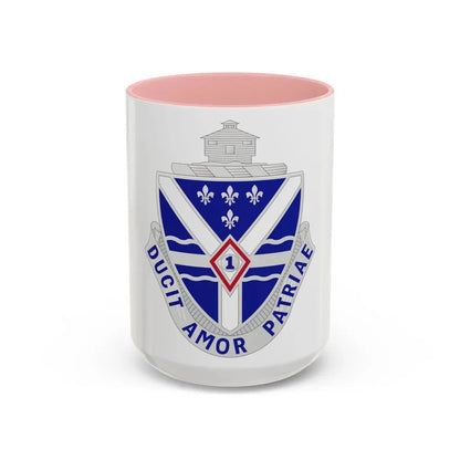 131st Infantry Regiment (U.S. Army) Accent Coffee Mug 15oz Pink - Go Mug Yourself