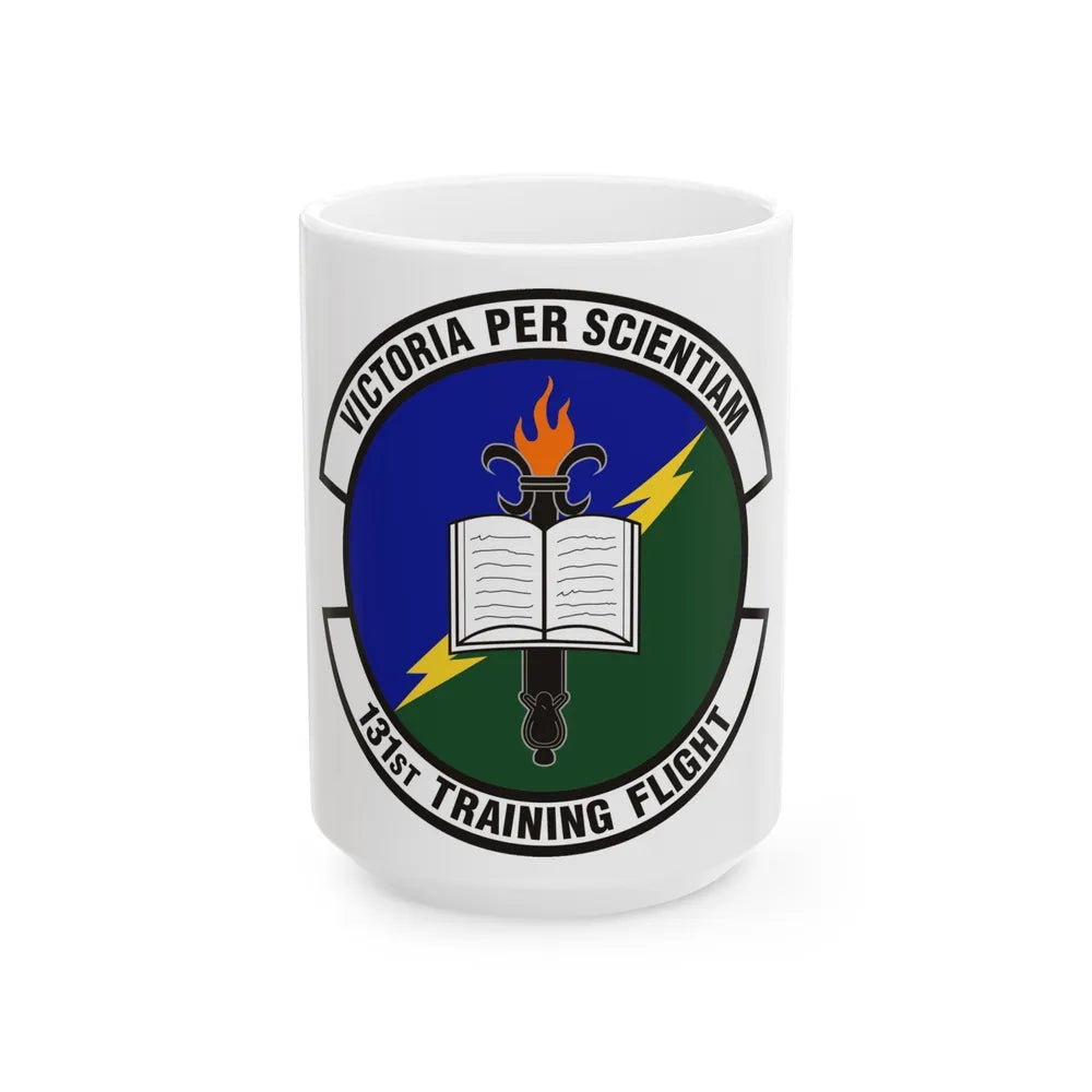 131st Training Flight (U.S. Air Force) White Coffee Mug-15oz-Go Mug Yourself