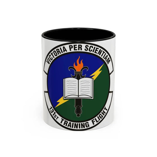 131st Training Flight (U.S. Air Force) Accent Coffee Mug 11oz Black - Go Mug Yourself