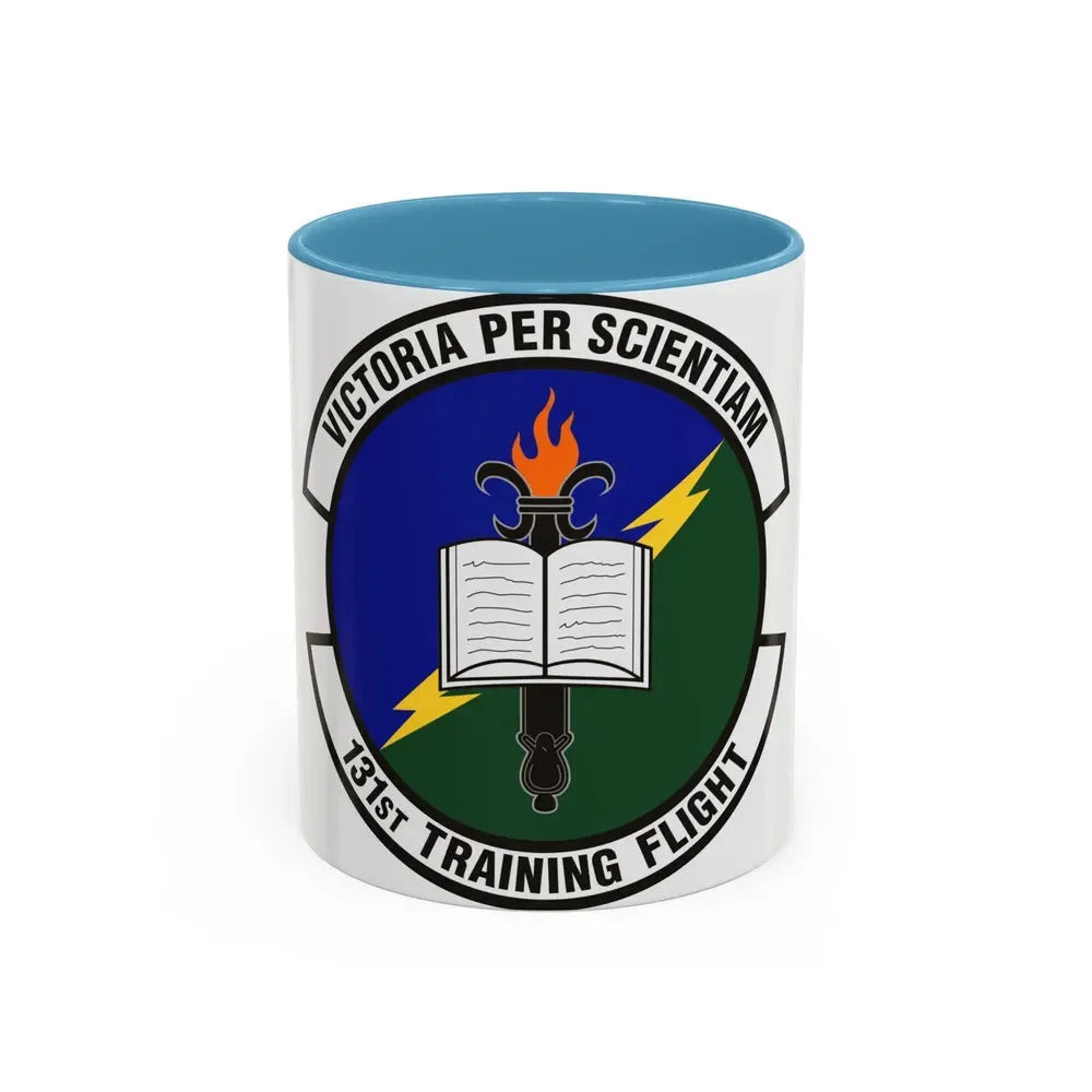 131st Training Flight (U.S. Air Force) Accent Coffee Mug 11oz Light Blue - Go Mug Yourself