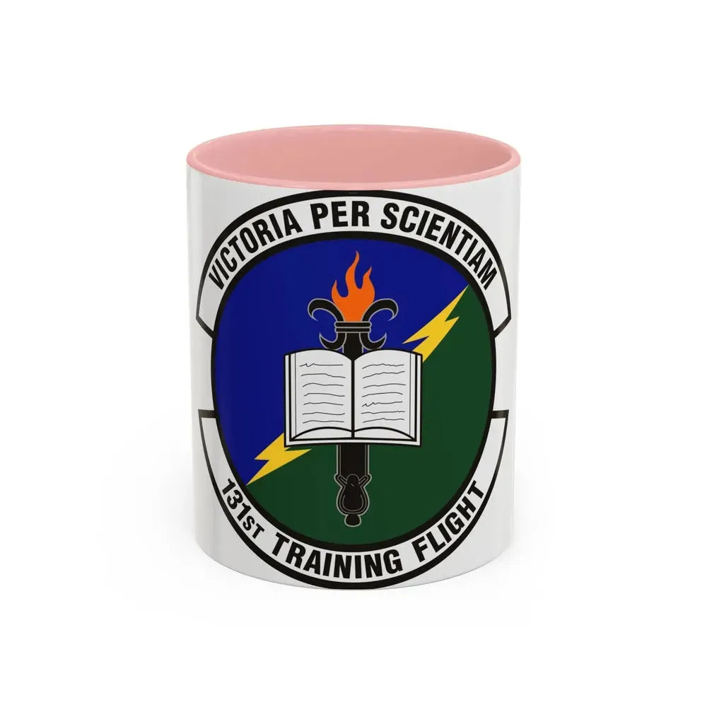 131st Training Flight (U.S. Air Force) Accent Coffee Mug 11oz Pink - Go Mug Yourself