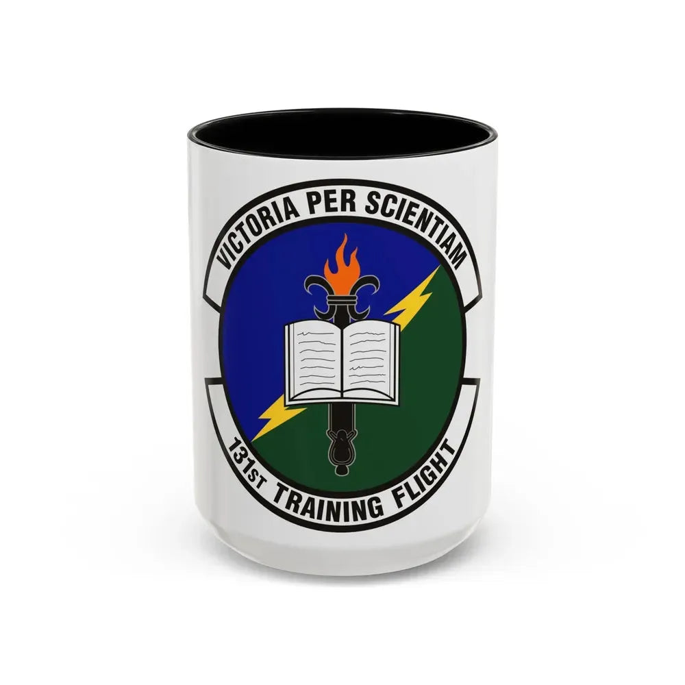 131st Training Flight (U.S. Air Force) Accent Coffee Mug 15oz Black - Go Mug Yourself