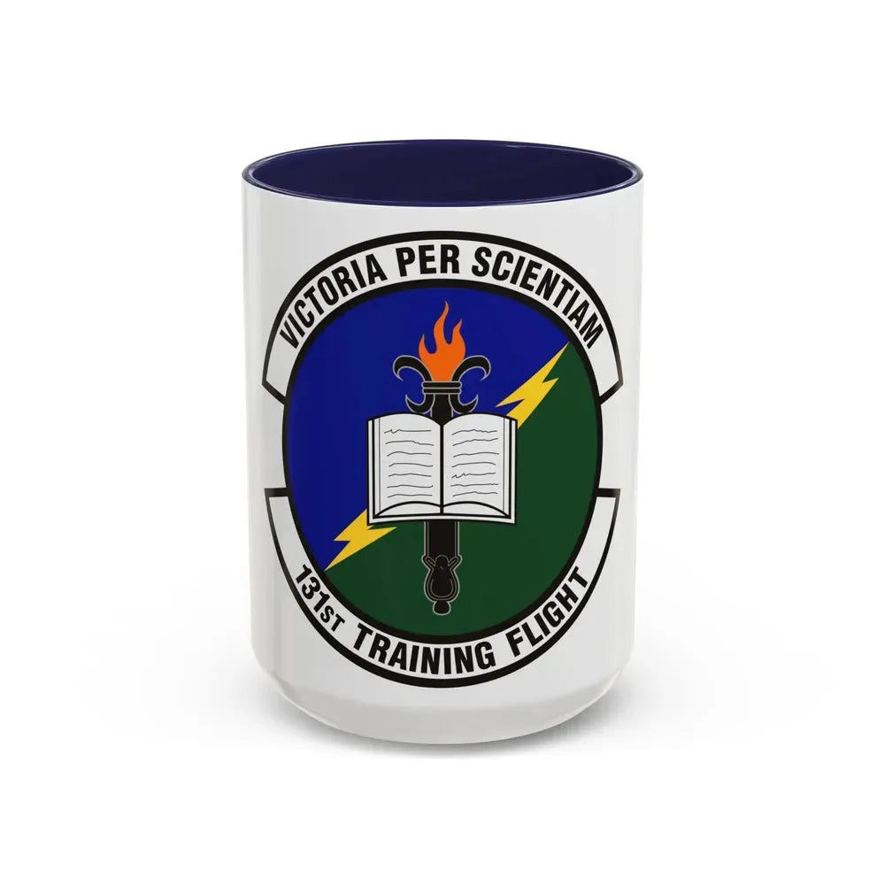 131st Training Flight (U.S. Air Force) Accent Coffee Mug 15oz Navy - Go Mug Yourself