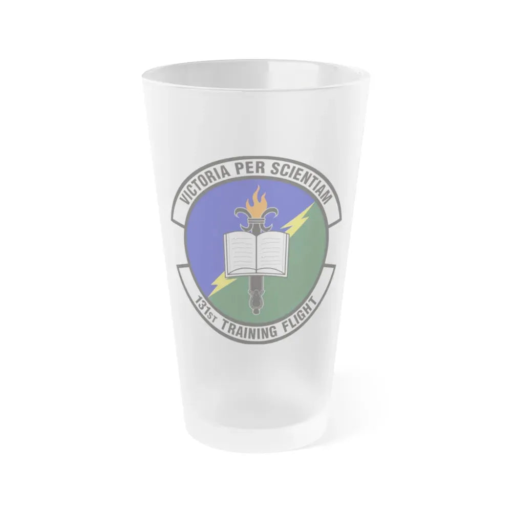 131st Training Flight (U.S. Air Force) Frosted Pint Glass 16oz 16oz Frosted - Go Mug Yourself
