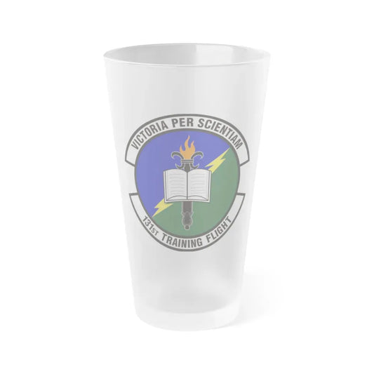 131st Training Flight (U.S. Air Force) Frosted Pint Glass 16oz 16oz Frosted - Go Mug Yourself