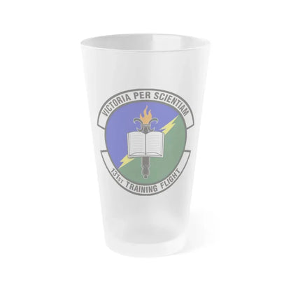 131st Training Flight (U.S. Air Force) Frosted Pint Glass 16oz 16oz Frosted - Go Mug Yourself