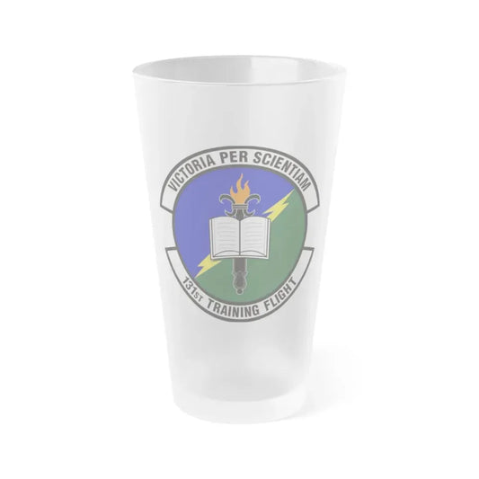 131st Training Flight (U.S. Air Force) Frosted Pint Glass 16oz 16oz Frosted - Go Mug Yourself