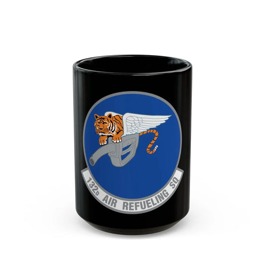 132 Air Refueling Squadron (U.S. Air Force) Black Coffee Mug-15oz-Go Mug Yourself