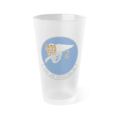 132 Air Refueling Squadron (U.S. Air Force) Frosted Pint Glass 16oz-Go Mug Yourself