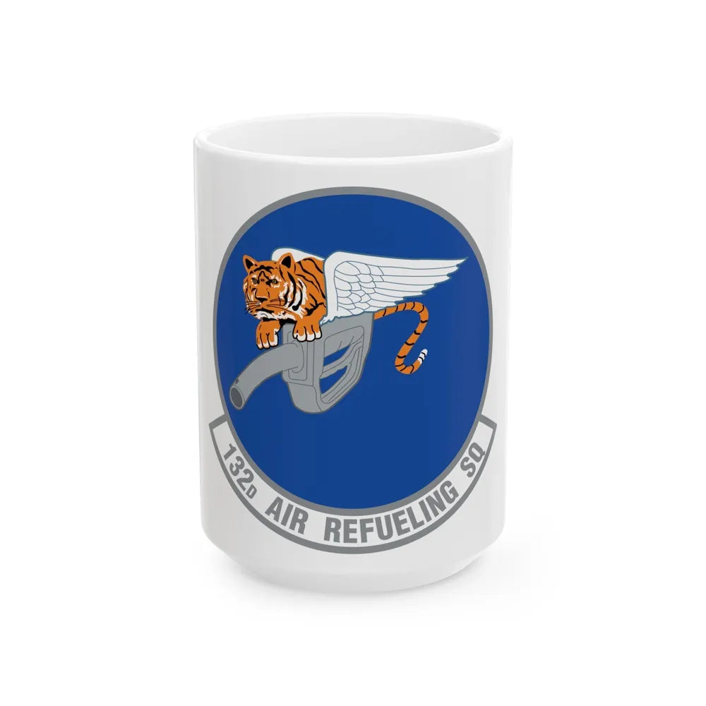 132 Air Refueling Squadron (U.S. Air Force) White Coffee Mug-15oz-Go Mug Yourself