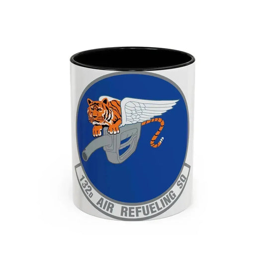 132 Air Refueling Squadron (U.S. Air Force) Accent Coffee Mug 11oz Black - Go Mug Yourself
