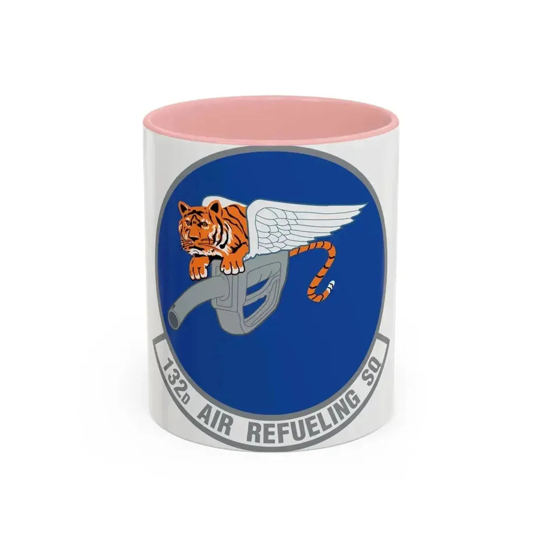132 Air Refueling Squadron (U.S. Air Force) Accent Coffee Mug 11oz Pink - Go Mug Yourself