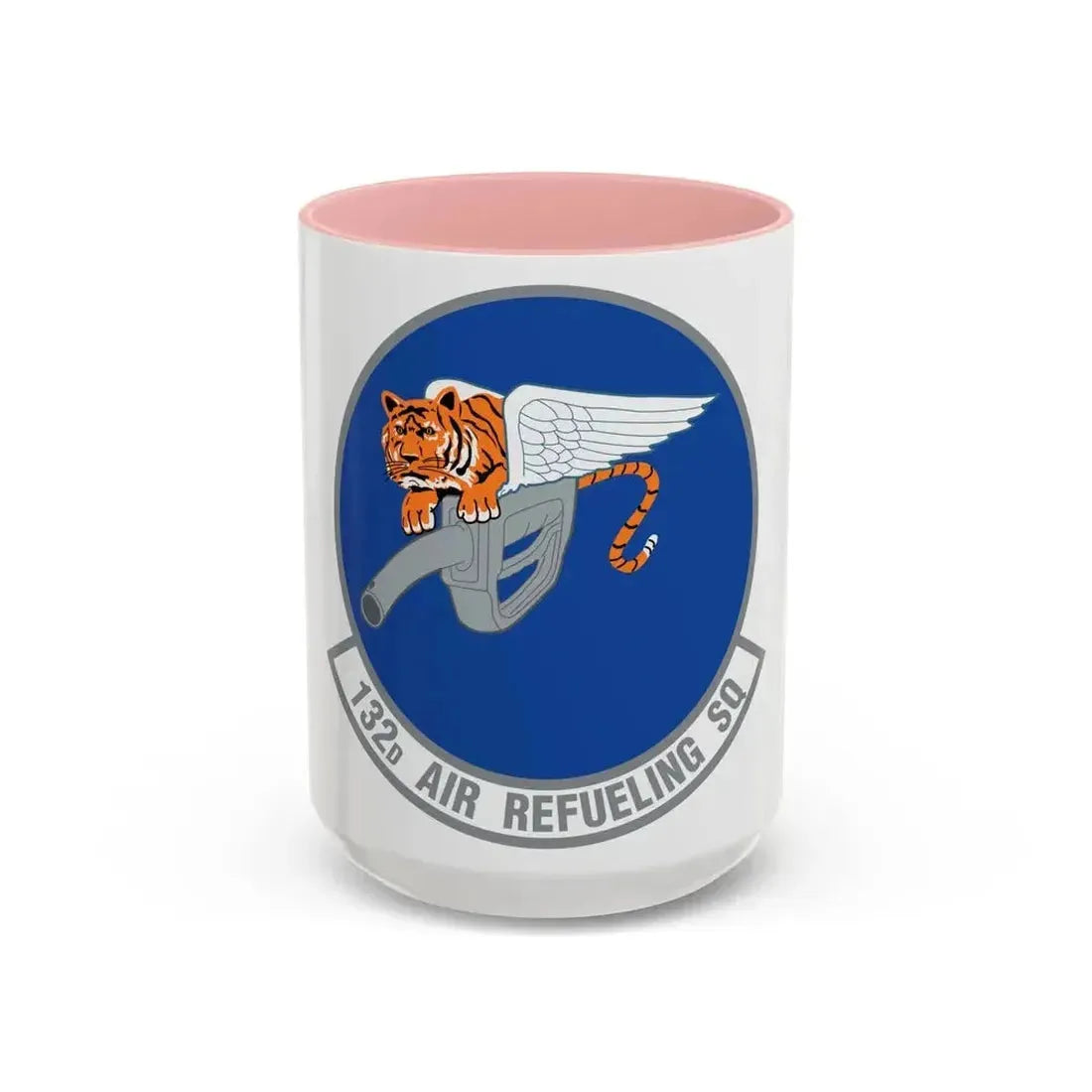 132 Air Refueling Squadron (U.S. Air Force) Accent Coffee Mug 15oz Pink - Go Mug Yourself