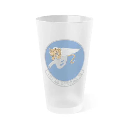 132 Air Refueling Squadron (U.S. Air Force) Frosted Pint Glass 16oz Default Title - Go Mug Yourself