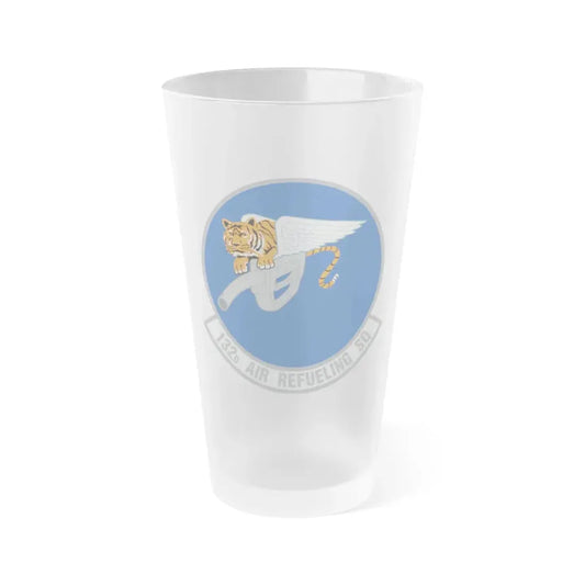 132 Air Refueling Squadron (U.S. Air Force) Frosted Pint Glass 16oz Default Title - Go Mug Yourself