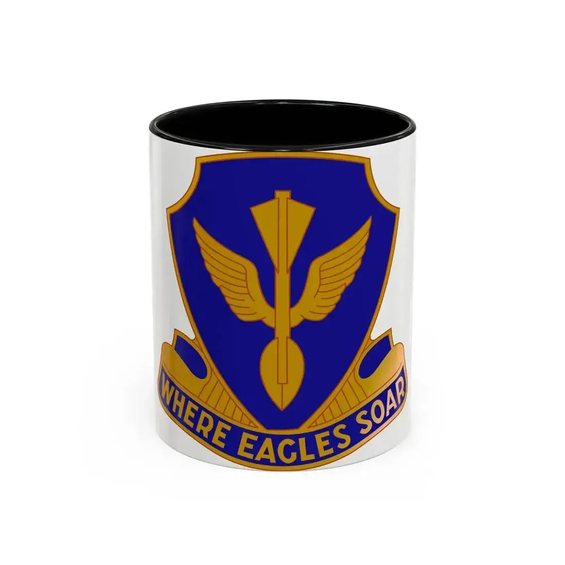 132 Aviation Regiment (U.S. Army) Accent Coffee Mug 11oz Black - Go Mug Yourself