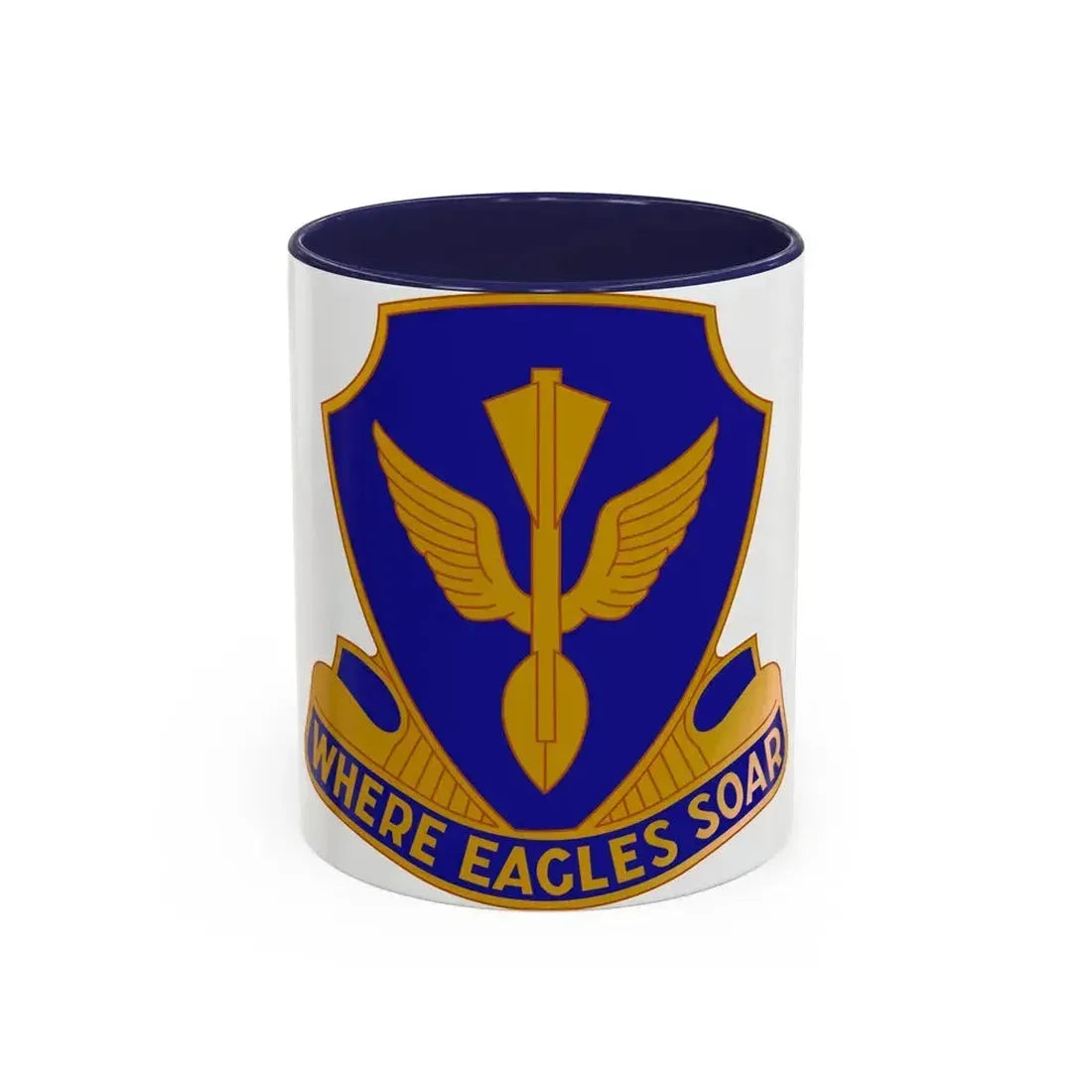 132 Aviation Regiment (U.S. Army) Accent Coffee Mug 11oz Navy - Go Mug Yourself