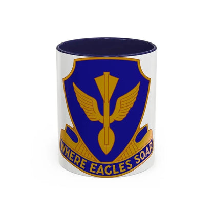 132 Aviation Regiment (U.S. Army) Accent Coffee Mug 11oz Navy - Go Mug Yourself