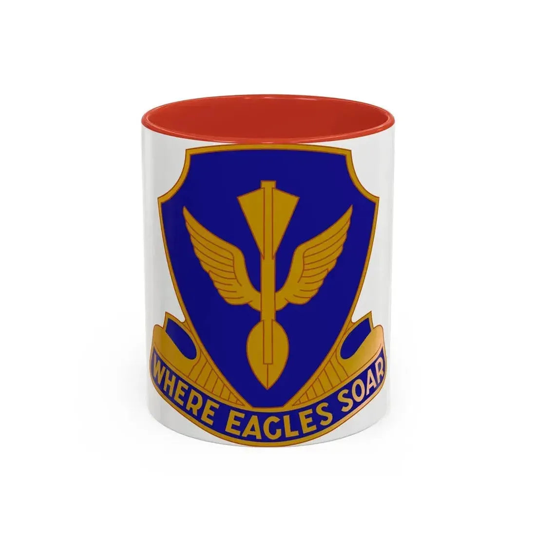 132 Aviation Regiment (U.S. Army) Accent Coffee Mug 11oz Red - Go Mug Yourself