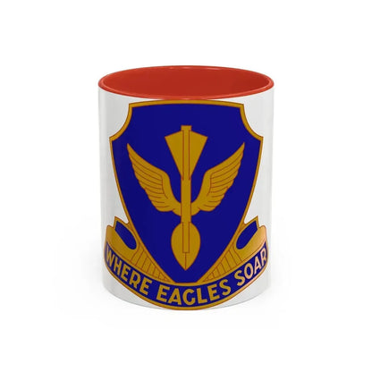 132 Aviation Regiment (U.S. Army) Accent Coffee Mug 11oz Red - Go Mug Yourself