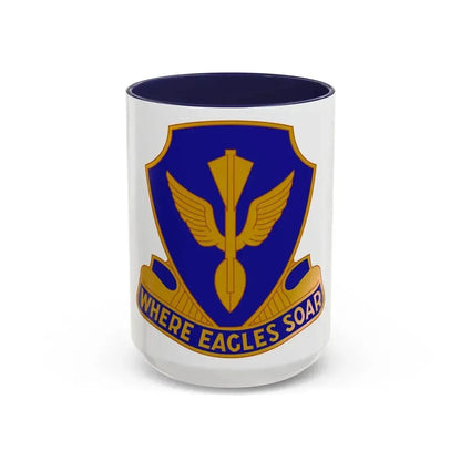 132 Aviation Regiment (U.S. Army) Accent Coffee Mug 15oz Navy - Go Mug Yourself
