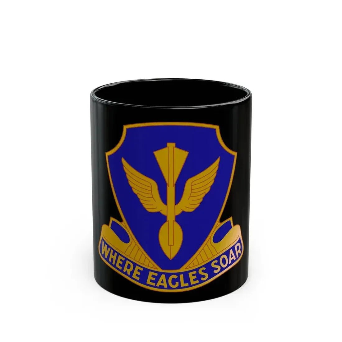 132 Aviation Regiment (U.S. Army) Black Coffee Mug 11oz - Go Mug Yourself