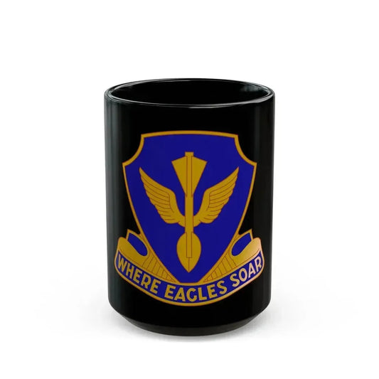 132 Aviation Regiment (U.S. Army) Black Coffee Mug 15oz - Go Mug Yourself