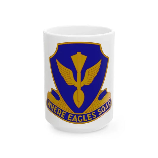 132 Aviation Regiment (U.S. Army) White Coffee Mug 15oz - Go Mug Yourself