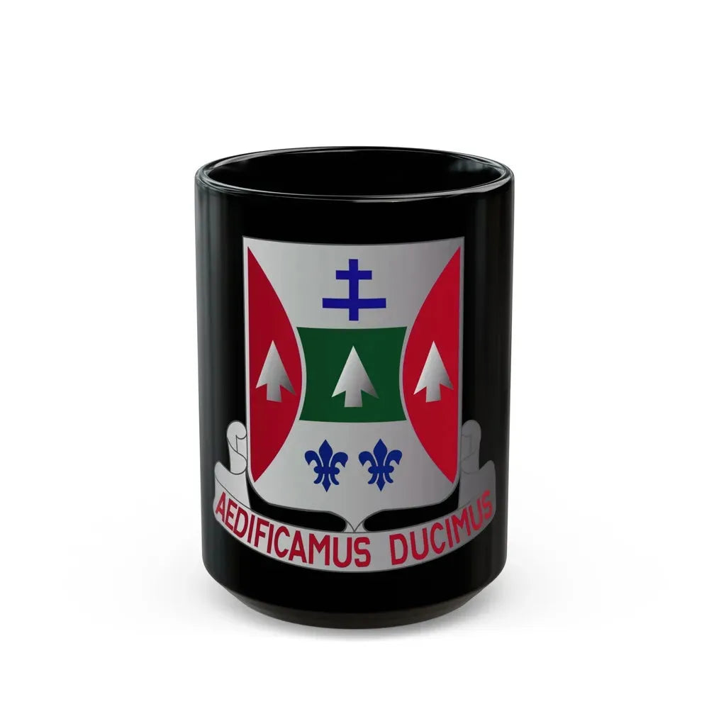 132 Engineer Battalion (U.S. Army) Black Coffee Mug 15oz - Go Mug Yourself