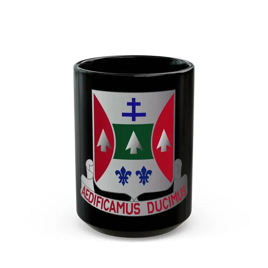 132 Engineer Battalion (U.S. Army) Black Coffee Mug 15oz - Go Mug Yourself