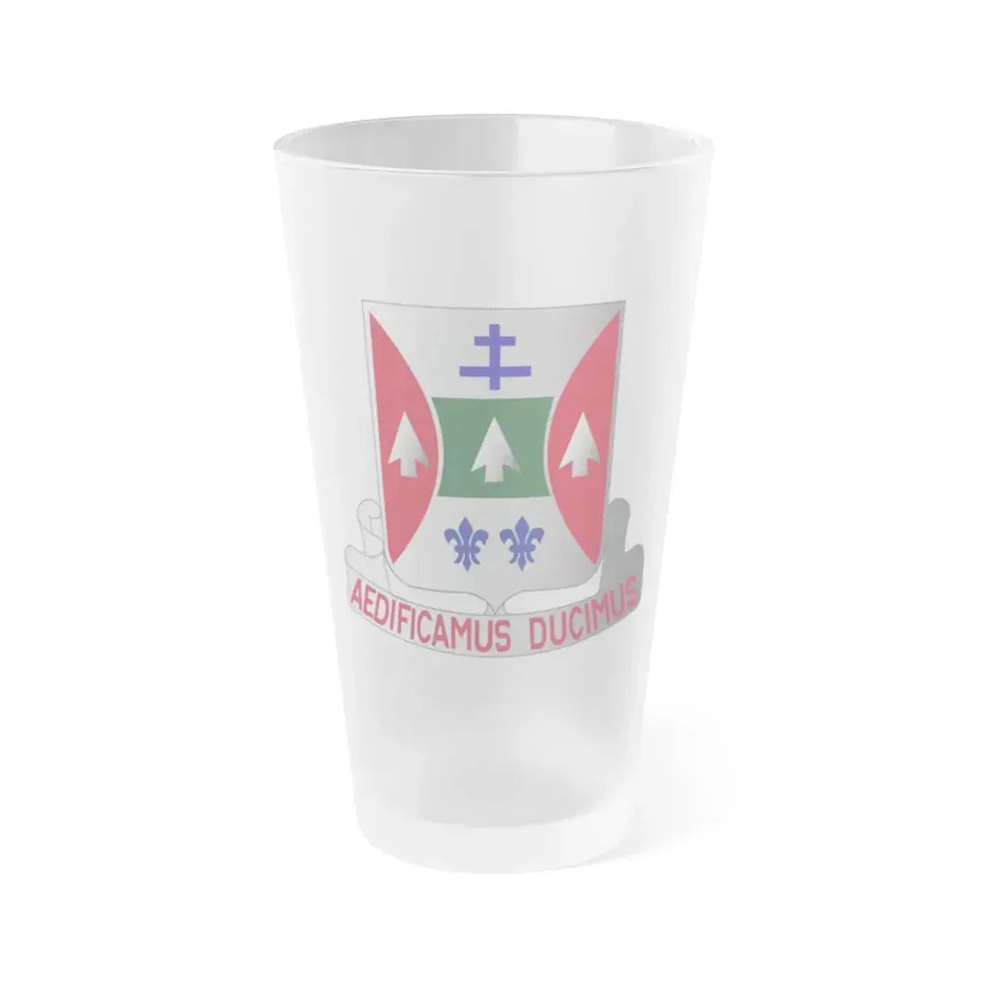 132 Engineer Battalion (U.S. Army) Frosted Pint Glass 16oz Default Title - Go Mug Yourself