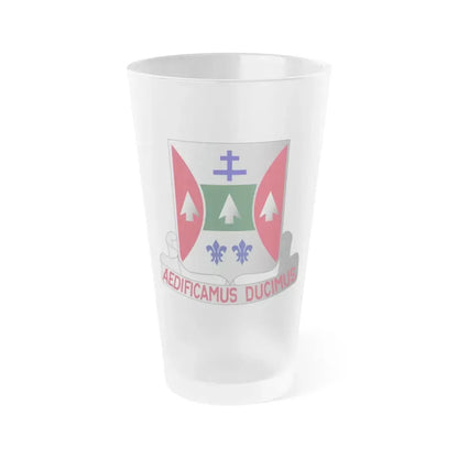 132 Engineer Battalion (U.S. Army) Frosted Pint Glass 16oz Default Title - Go Mug Yourself