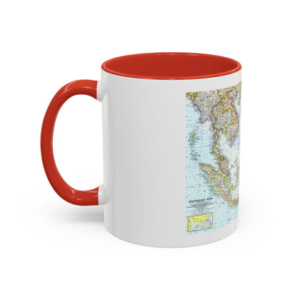 Asia - Southeast (1961) (Map) Accent Coffee Mug