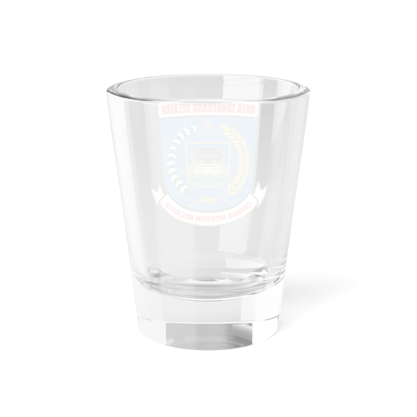 Lambang Kota Tangerang Selatan (Indonesia) (Coat of Arms) Shot Glass 1.5oz
