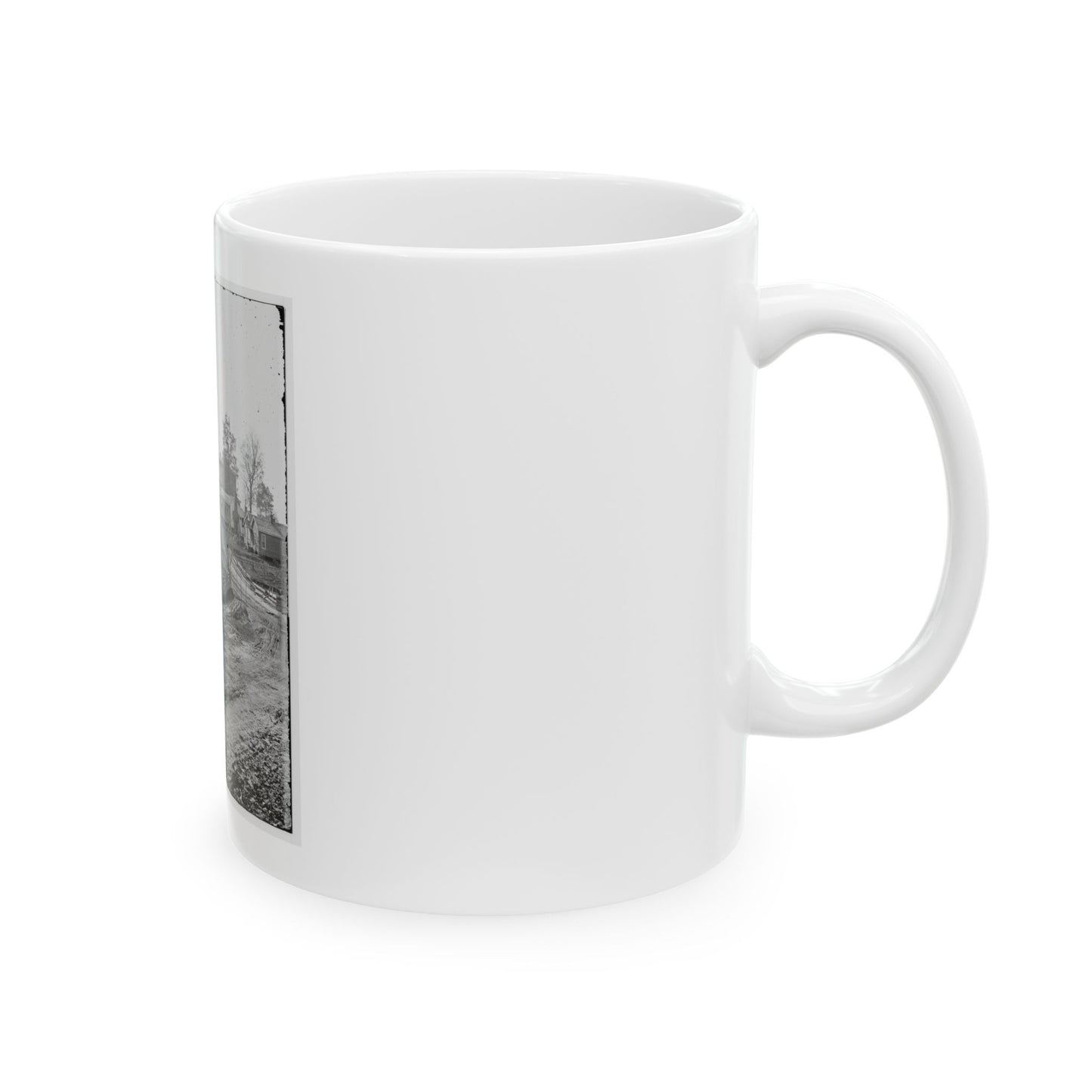 Atlanta, Georgia (Vicinity). View Of Houses (U.S. Civil War) White Coffee Mug