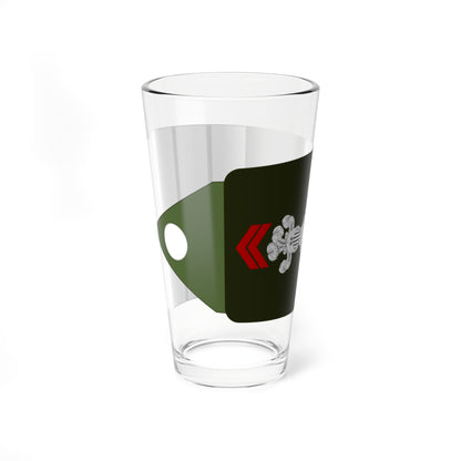 Army FRA OF 02 ROTATION CAVALRY (Military Rank) Pint Glass 16oz