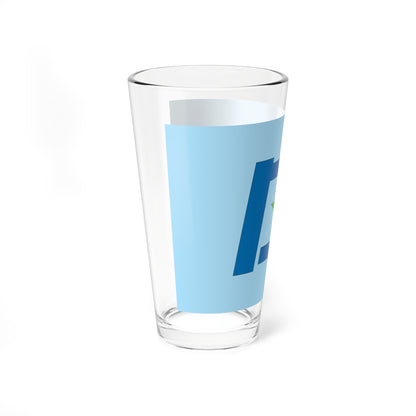 Flag of Yūbetsu Hokkaido (Japan) Pint Glass 16oz