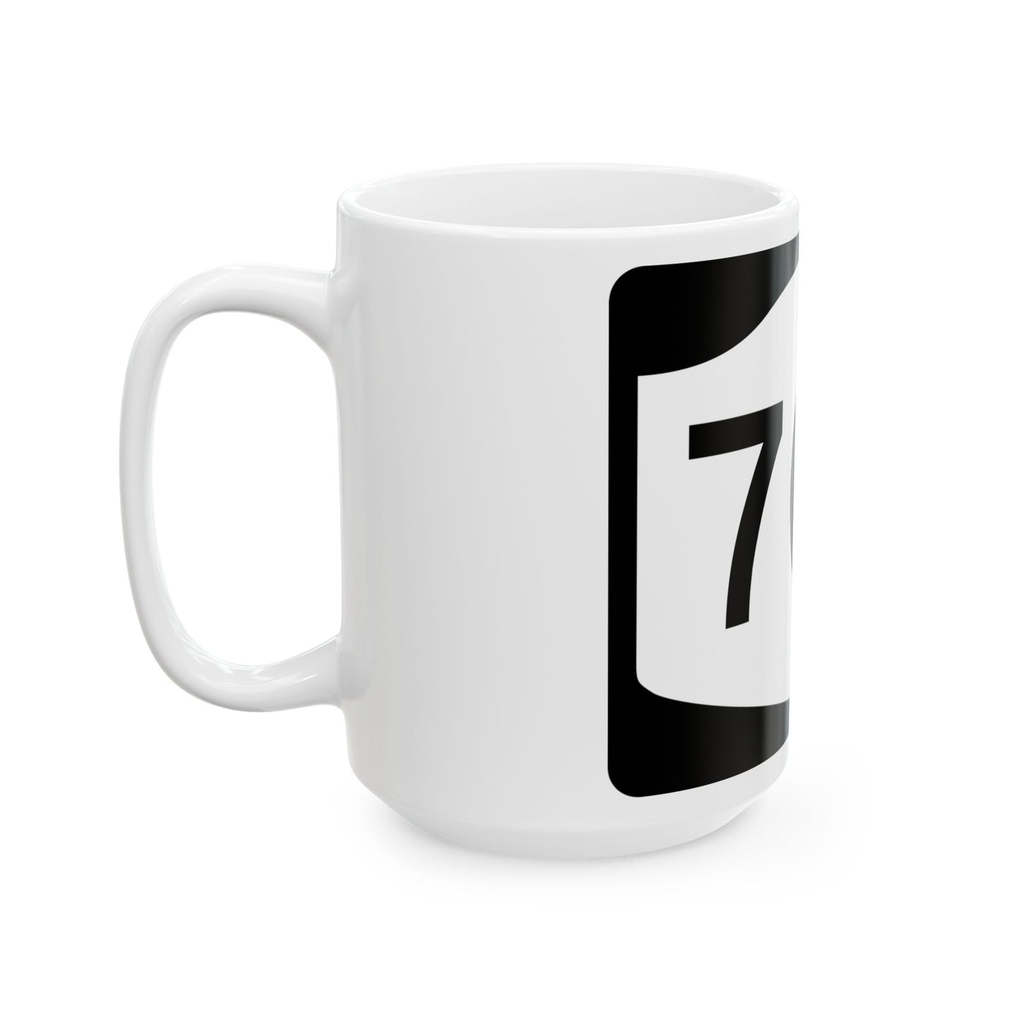 NY-70A (New York) (Road Sign) White Coffee Mug