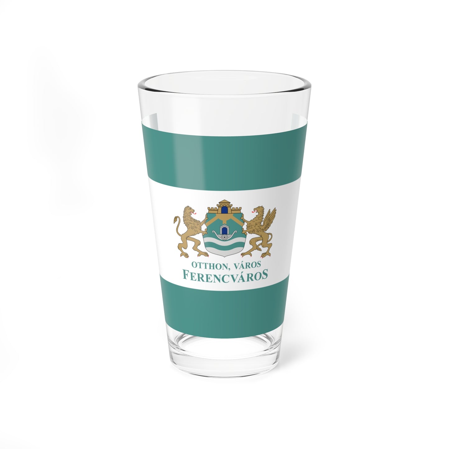 Flag of the 9th District of Budapest 2015-2020 (Hungary) Pint Glass 16oz