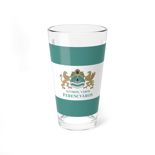 Flag of the 9th District of Budapest 2015-2020 (Hungary) Pint Glass 16oz