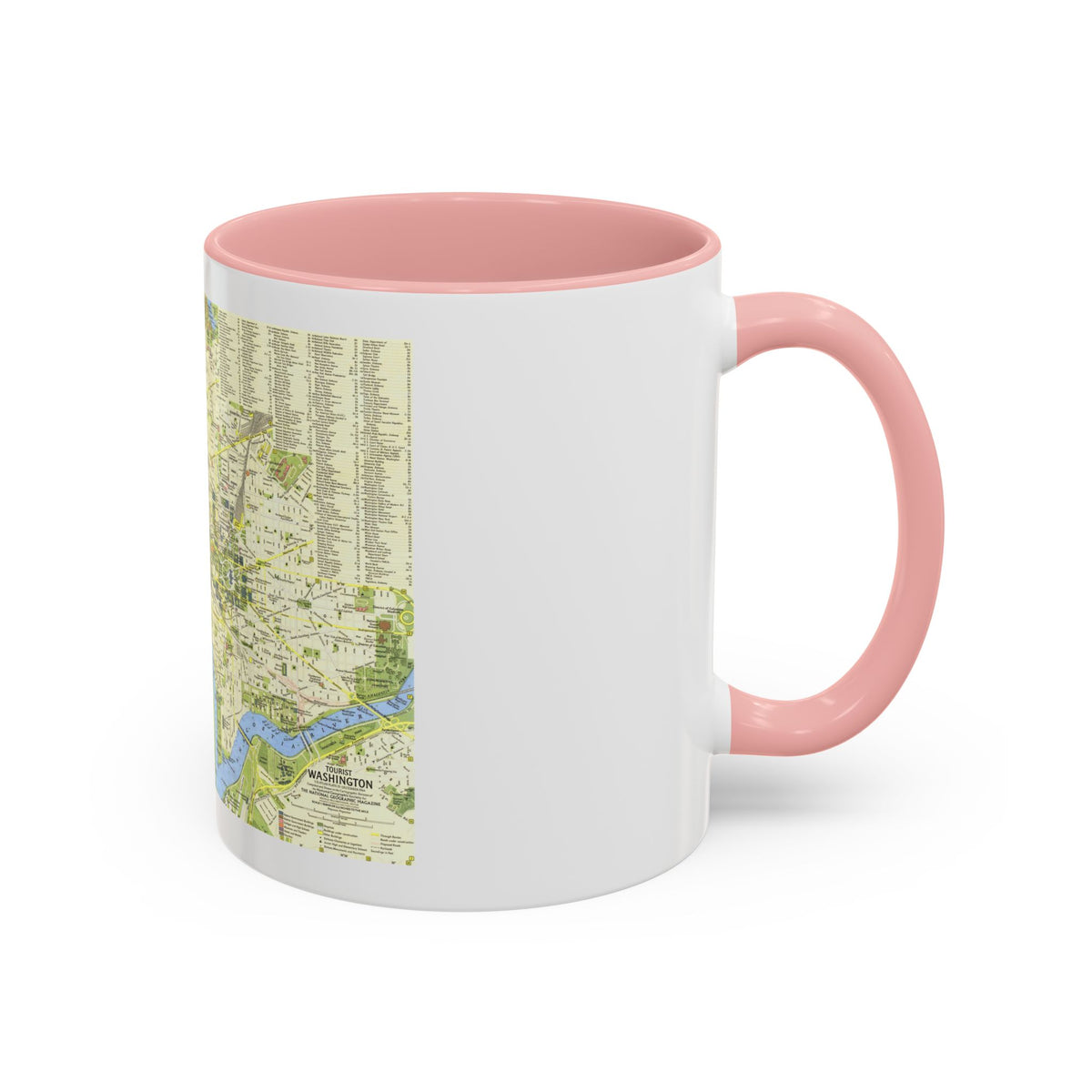 USA - Washington, Tourist (1964) (Map) Accent Coffee Mug