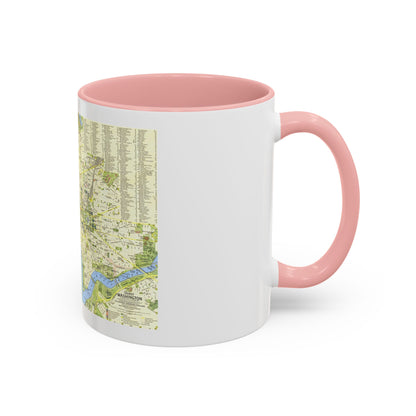 USA - Washington, Tourist (1964) (Map) Accent Coffee Mug