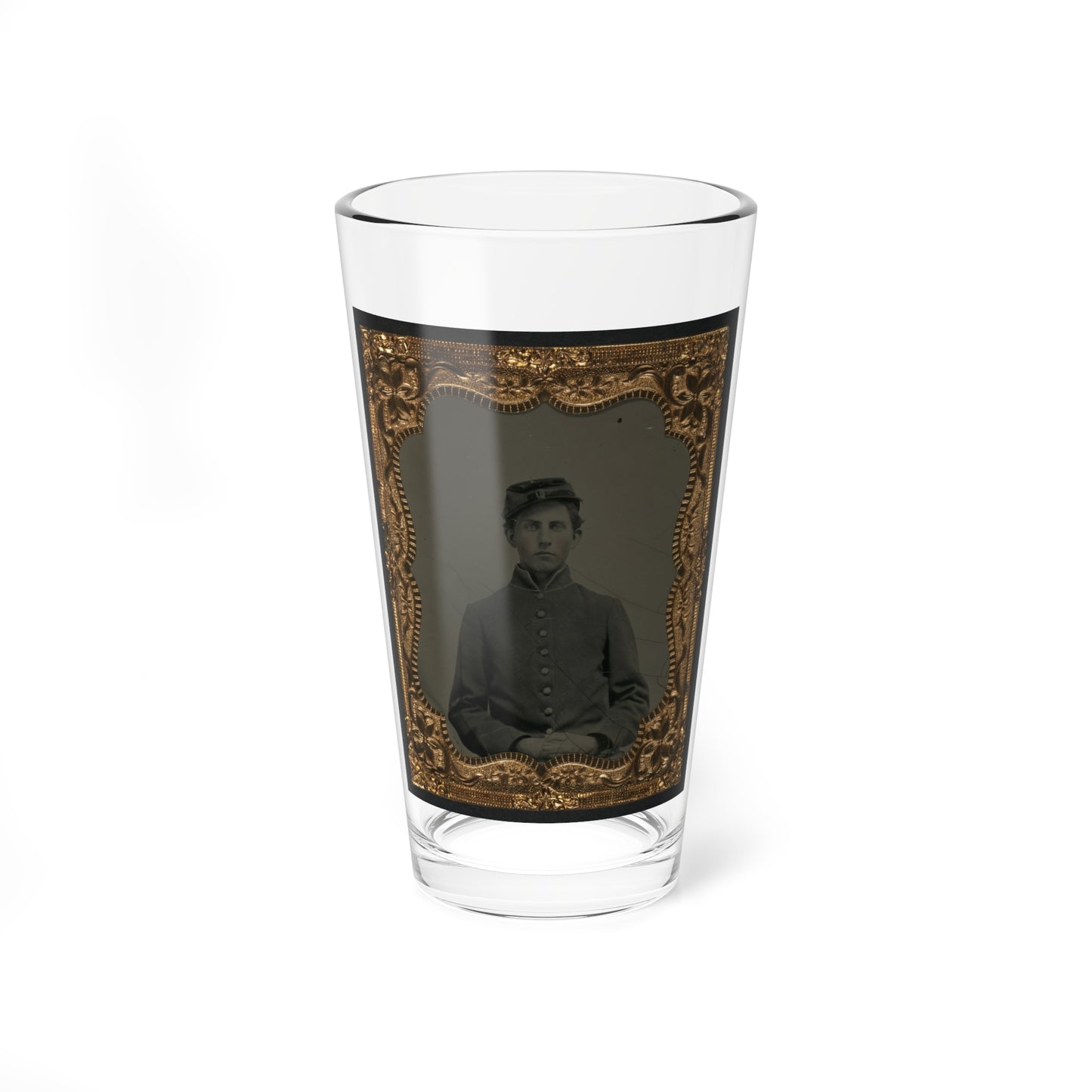 Unidentified Young Soldier In Union Uniform (U.S. Civil War) Pint Glass 16oz