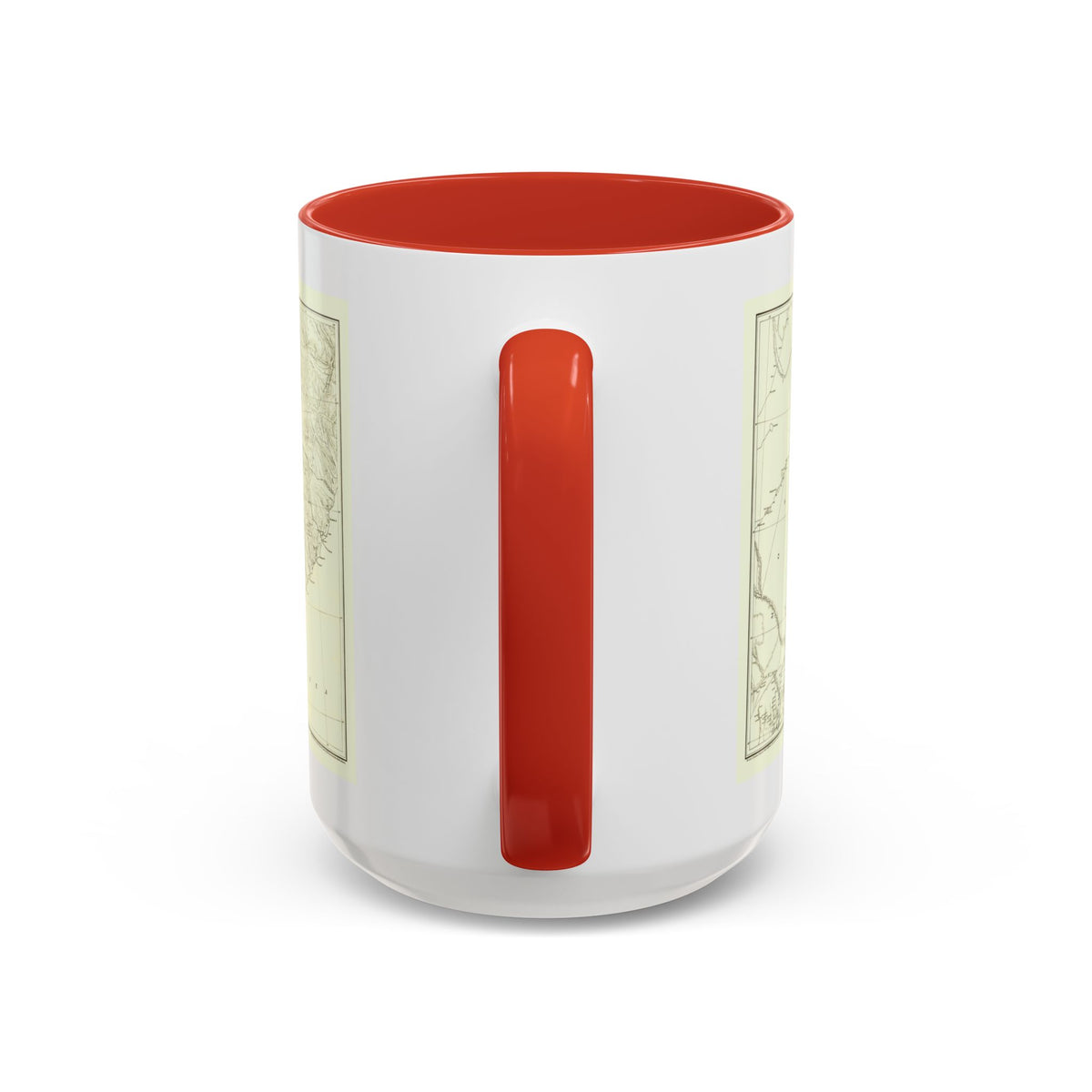 Asia - Kirin, Harbin, Vladivostok (1905) (Map) Accent Coffee Mug