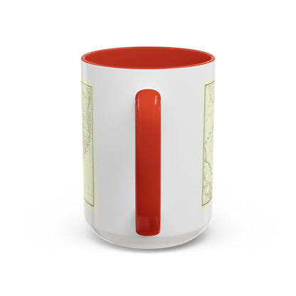 Asia - Kirin, Harbin, Vladivostok (1905) (Map) Accent Coffee Mug