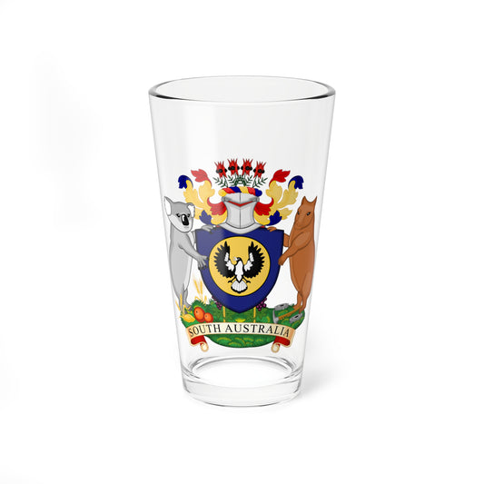 South Australia coat of arms proposal 1984 (Australia) (Coat of Arms) Pint Glass 16oz