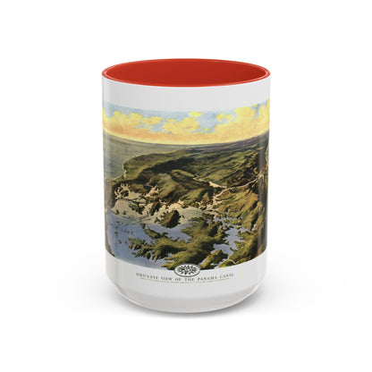 Central America - Panama Canal (1912) (Map) Accent Coffee Mug